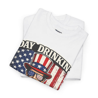 Day Drinking with Abe Lincoln Patriotic T-Shirt - 250th limited series