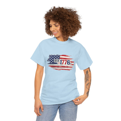 T-shirt - American Flag with 1776 Ripping Through - 250th Limited Series