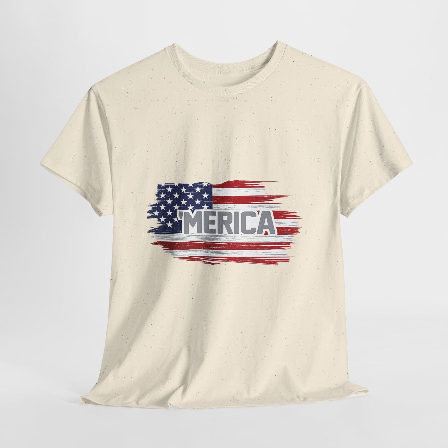 ‘Merica - Distressed America Flag T-Shirt — Vintage Patriotic USA Tee