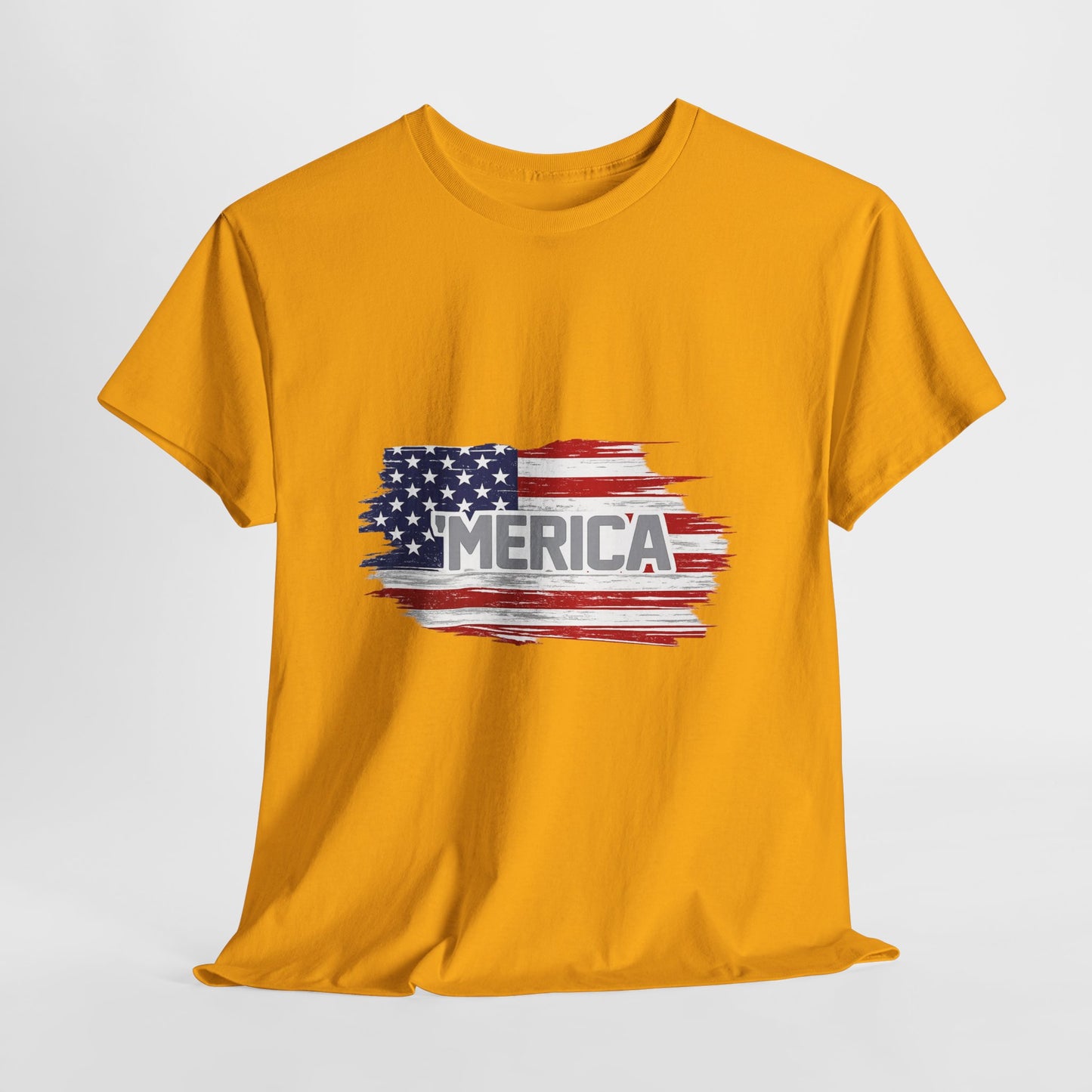 ‘Merica - Distressed America Flag T-Shirt — Vintage Patriotic USA Tee