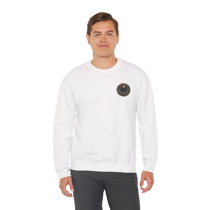 Patriotic Wizard and wizarding Crewneck Sweatshirt — "Freedom Isn’t Inherited, It’s Summoned"