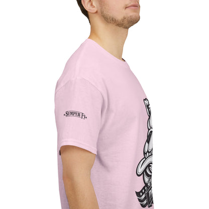 Devil Dog Bulldog Tee — 'Doesn’t Bark, It Bites' Heavyweight Cotton Shirt