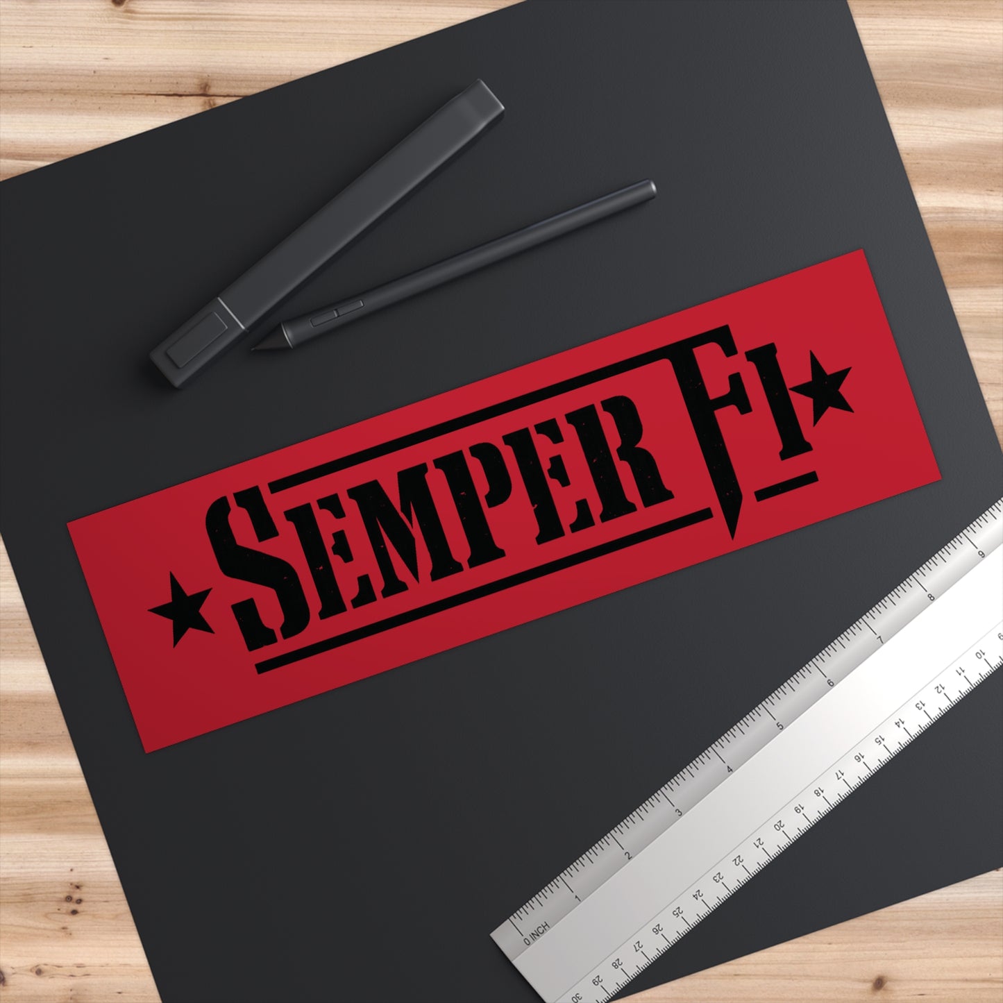 Semper Fi Bumper Sticker — Military Marine Corps Vinyl Decal