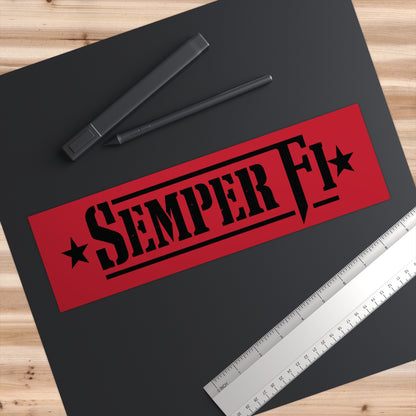 Semper Fi Bumper Sticker — Military Marine Corps Vinyl Decal