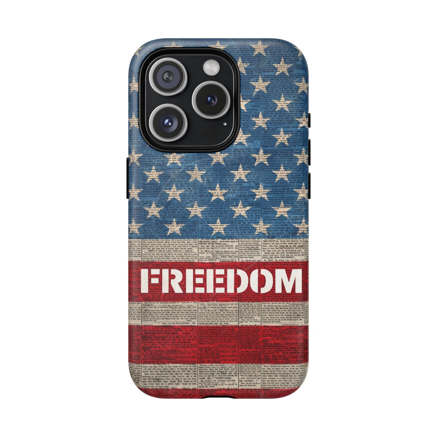 Freedom American Flag iPhone Case — Tough Magnetic Protective Case