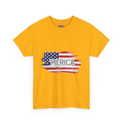 ‘Merica - Distressed America Flag T-Shirt — Vintage Patriotic USA Tee