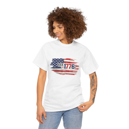 T-shirt - American Flag with 1776 Ripping Through - 250th Limited Series