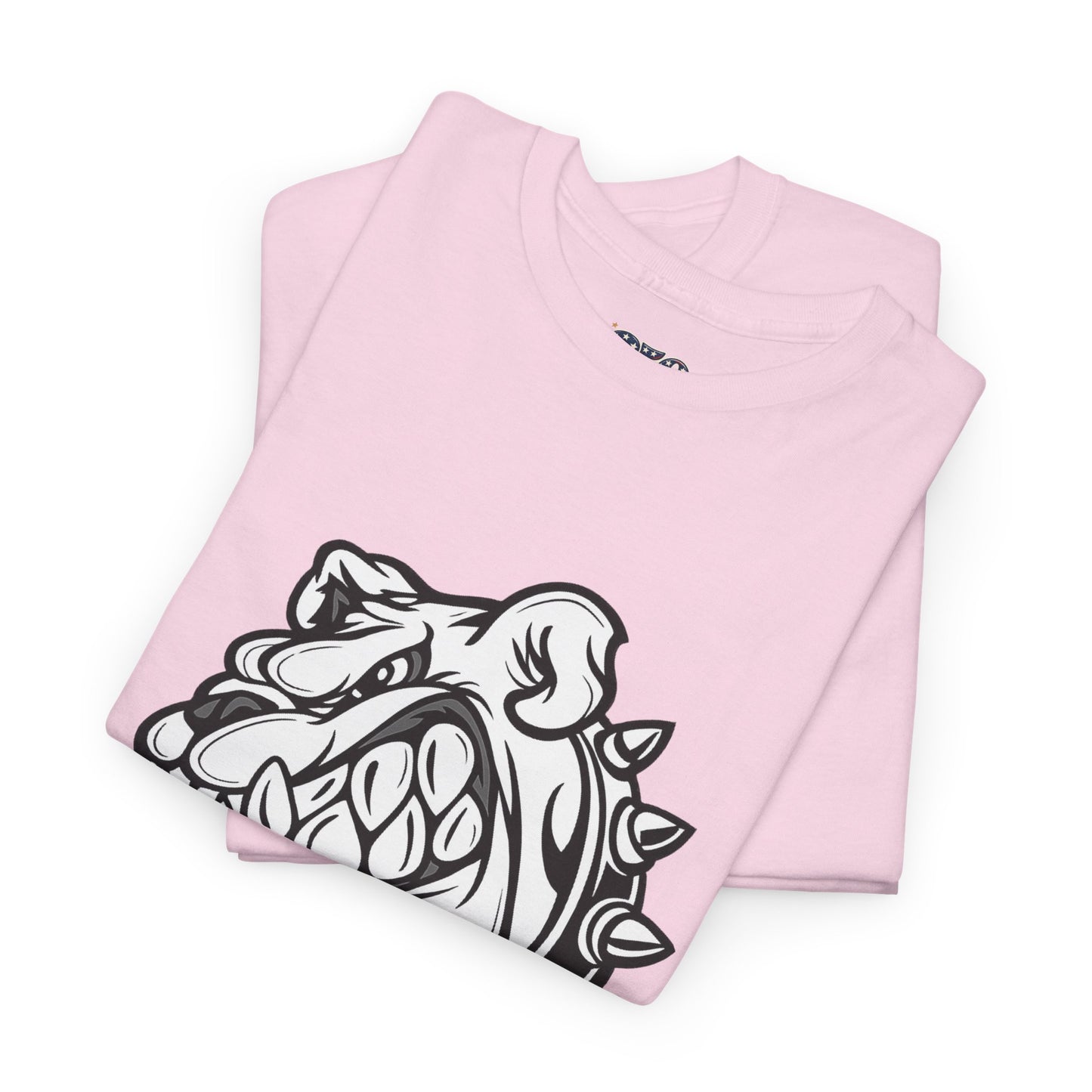 Devil Dog Bulldog Tee — 'Doesn’t Bark, It Bites' Heavyweight Cotton Shirt
