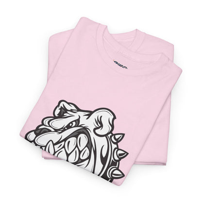 Devil Dog Bulldog Tee — 'Doesn’t Bark, It Bites' Heavyweight Cotton Shirt