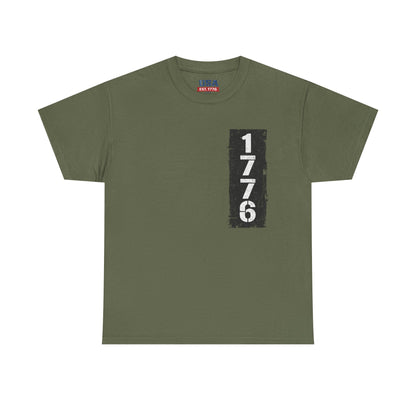 1776 Patriotic T-Shirt — Minimal USA Est. 1776 Freedom Tee