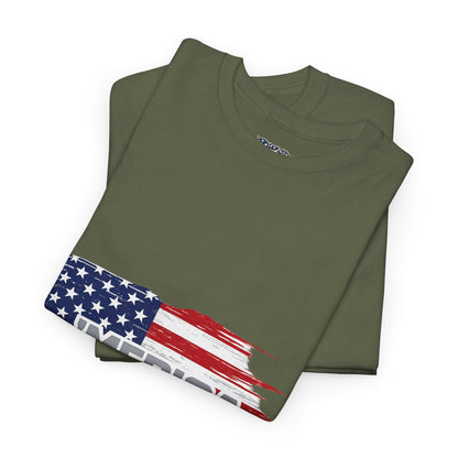 ‘Merica - Distressed America Flag T-Shirt — Vintage Patriotic USA Tee
