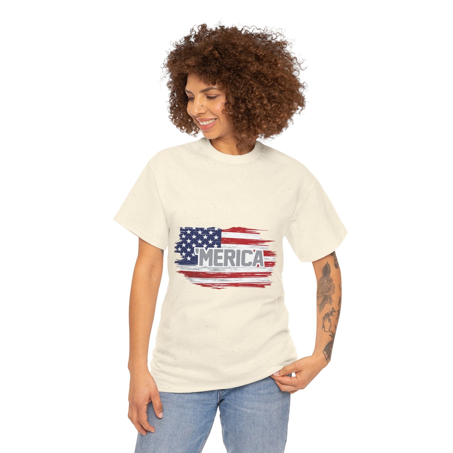 ‘Merica - Distressed America Flag T-Shirt — Vintage Patriotic USA Tee