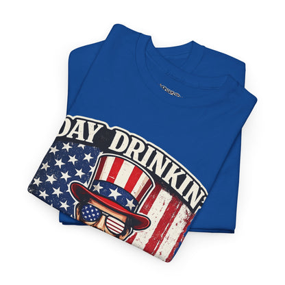 Day Drinking with Abe Lincoln Patriotic T-Shirt - 250th limited series