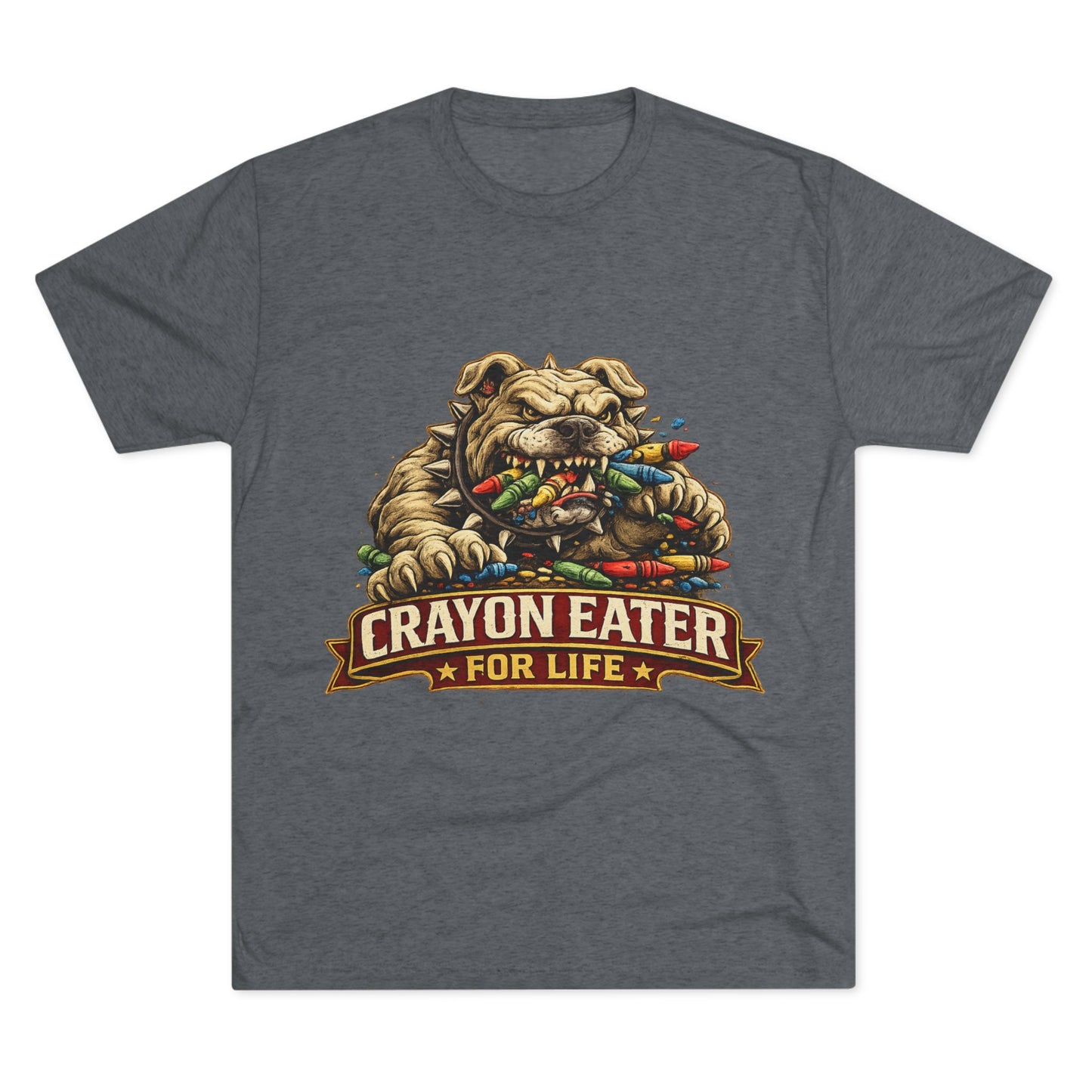 Devil Dog Crayon Eater for Life Military Tee