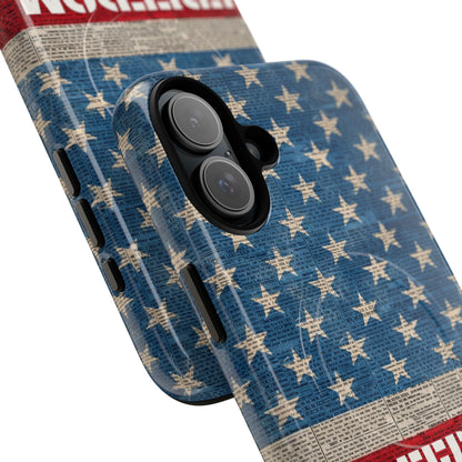 Freedom American Flag iPhone Case — Tough Magnetic Protective Case