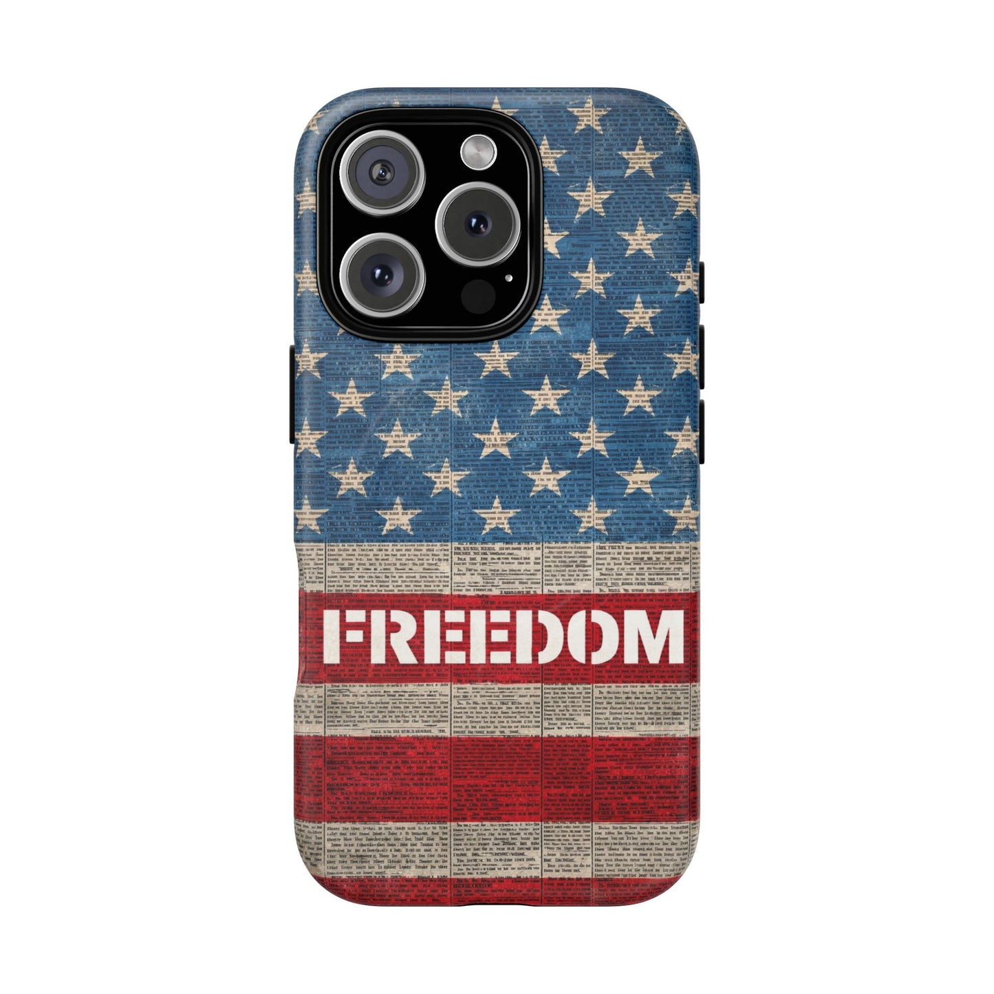 Freedom American Flag iPhone Case — Tough Magnetic Protective Case