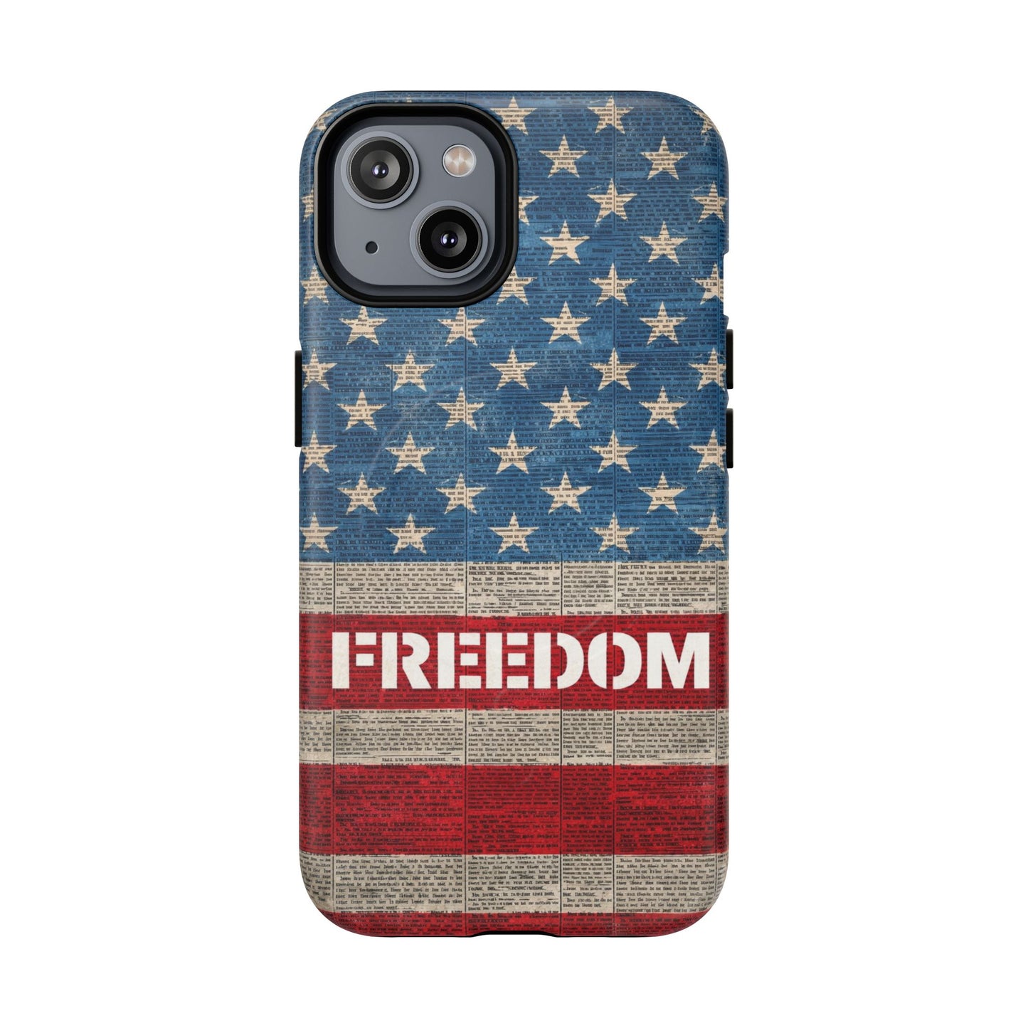 Freedom American Flag iPhone Case — Tough Magnetic Protective Case