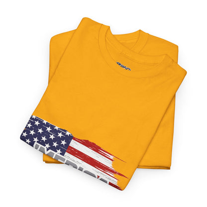 ‘Merica - Distressed America Flag T-Shirt — Vintage Patriotic USA Tee