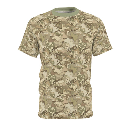 Texas Desert Camo Tee — Subtle Lone Star Pattern All-Over Print