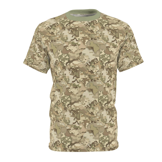 Texas Desert Camo Tee — Subtle Lone Star Pattern All-Over Print