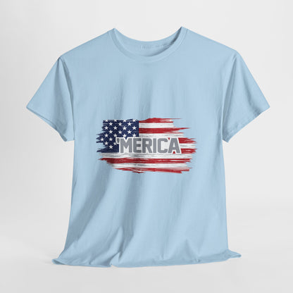 ‘Merica - Distressed America Flag T-Shirt — Vintage Patriotic USA Tee