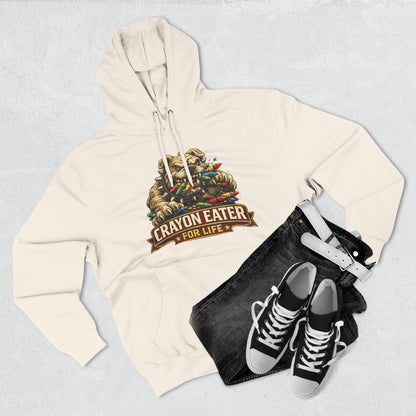 Crayon Eater for Life Bulldog Hoodie — Honor Courage Commitment Military Humor
