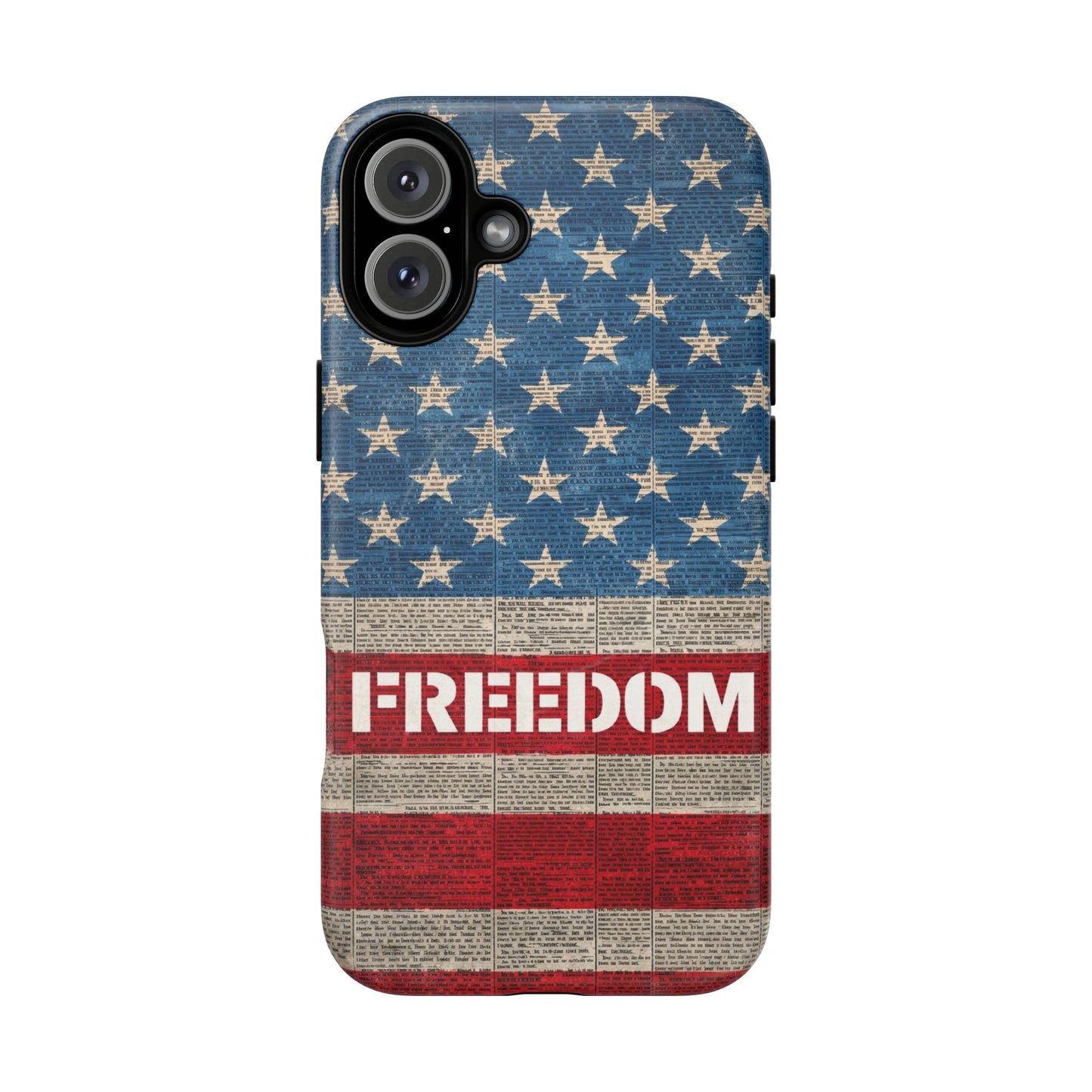 Freedom American Flag iPhone Case — Tough Magnetic Protective Case