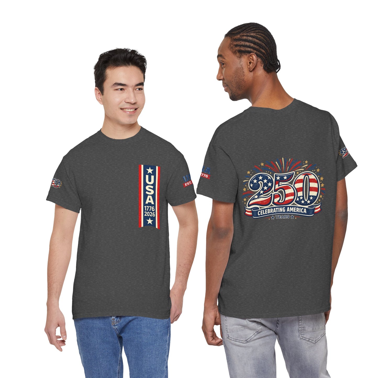 USA 250th Anniversary T-Shirt - Celebrating America 1776–2026 Patriotic Tee - 250th Limited Series