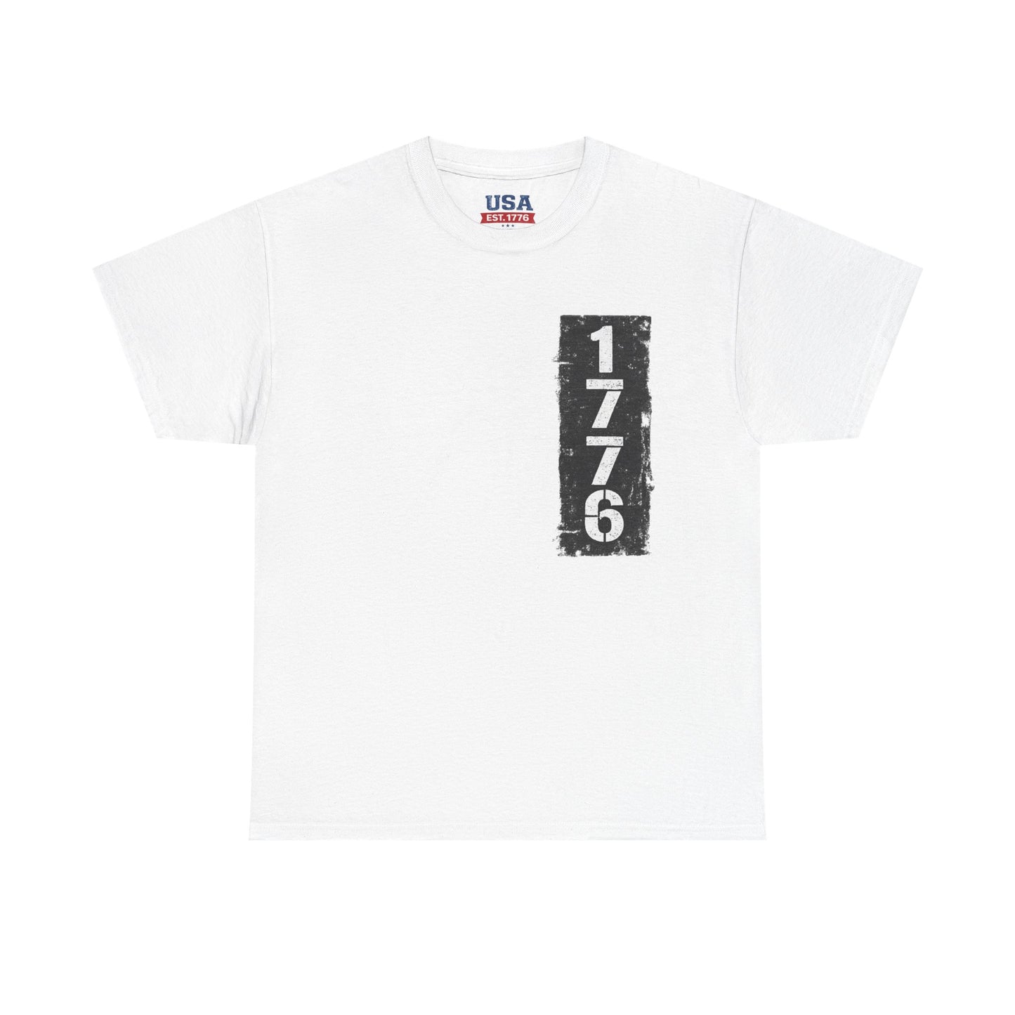1776 Patriotic T-Shirt — Minimal USA Est. 1776 Freedom Tee