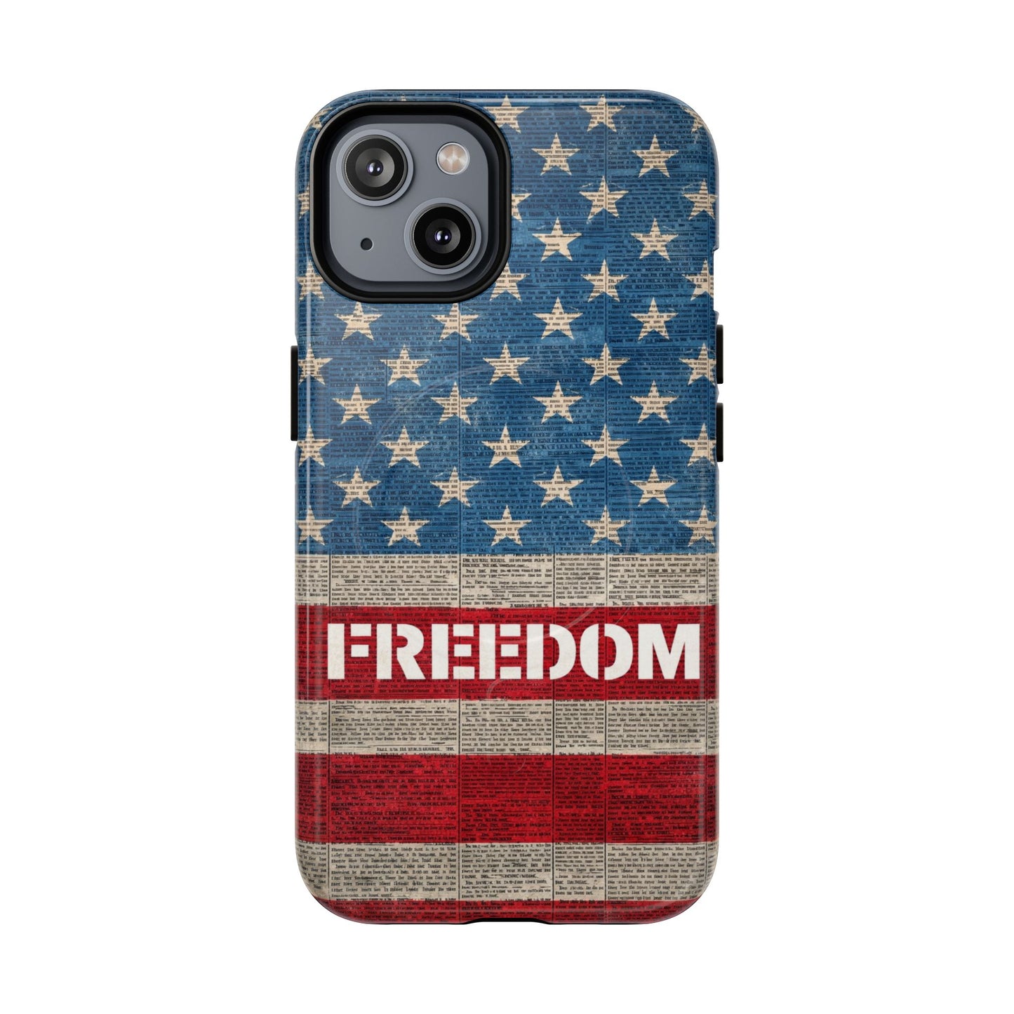 Freedom American Flag iPhone Case — Tough Magnetic Protective Case