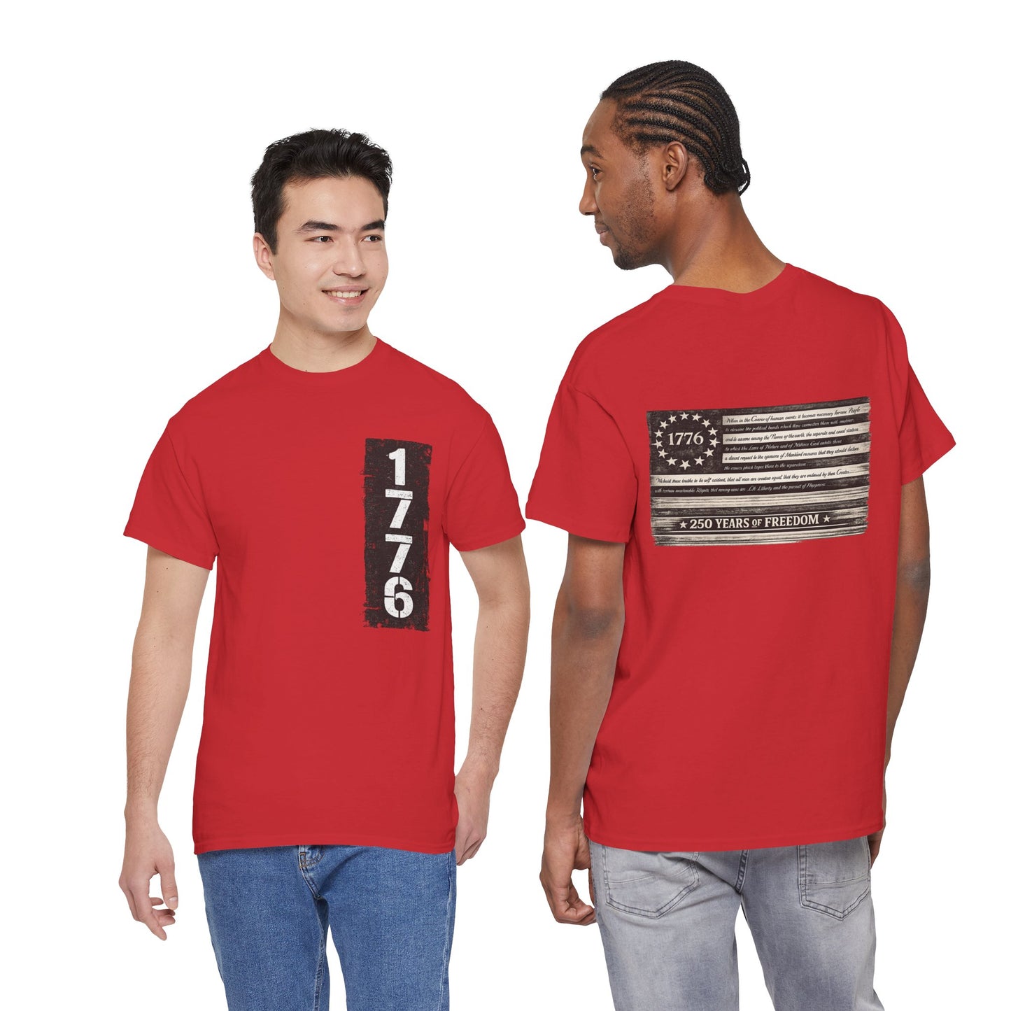 1776 Patriotic T-Shirt — Minimal USA Est. 1776 Freedom Tee