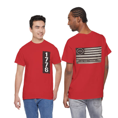 1776 Patriotic T-Shirt — Minimal USA Est. 1776 Freedom Tee
