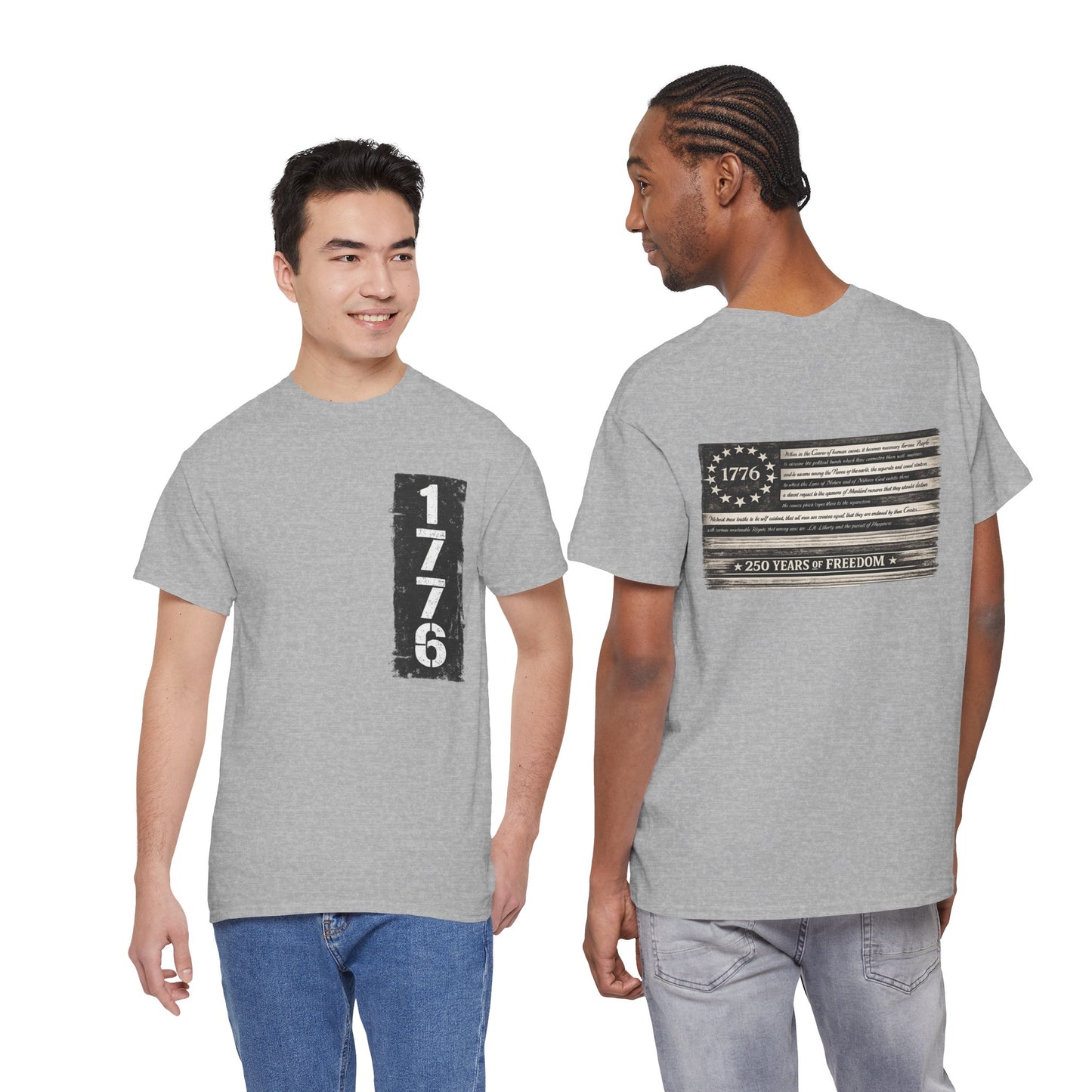 1776 Patriotic T-Shirt — Minimal USA Est. 1776 Freedom Tee