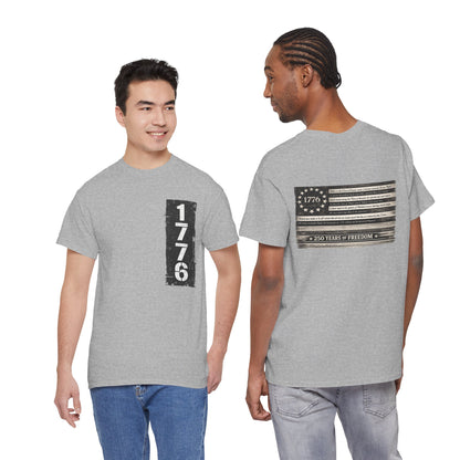 1776 Patriotic T-Shirt — Minimal USA Est. 1776 Freedom Tee