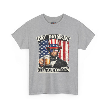 Day Drinking with Abe Lincoln Patriotic T-Shirt - 250th limited series