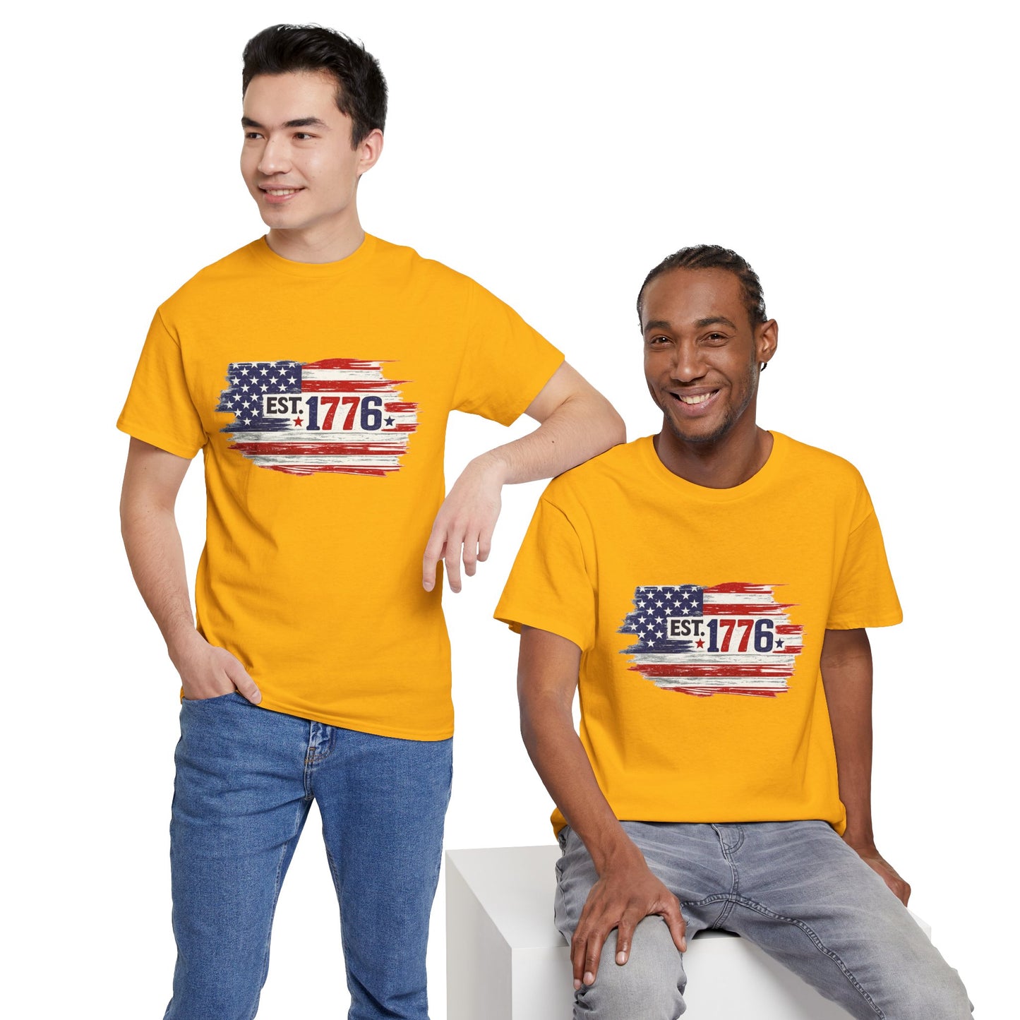 T-shirt - American Flag with 1776 Ripping Through - 250th Limited Series
