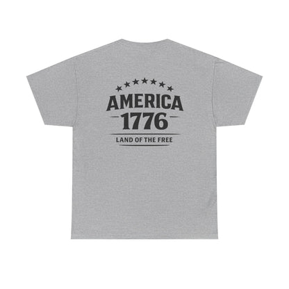 America 1776 T-Shirt — Land of the Free Patriotic Tee