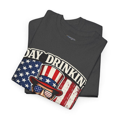 Day Drinking with Abe Lincoln Patriotic T-Shirt - 250th limited series