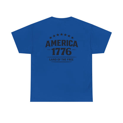 America 1776 T-Shirt — Land of the Free Patriotic Tee