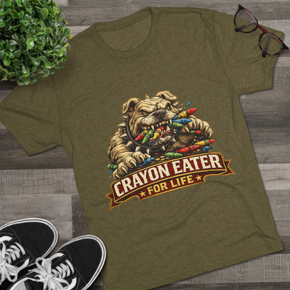 Devil Dog Crayon Eater for Life Military Tee
