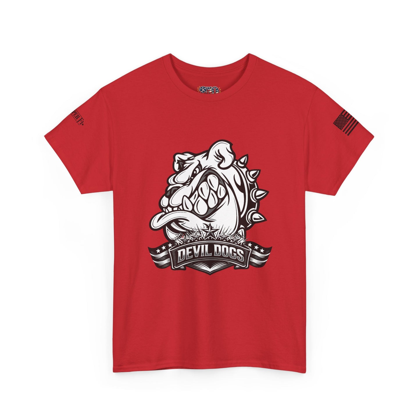Devil Dog Bulldog Tee — 'Doesn’t Bark, It Bites' Heavyweight Cotton Shirt