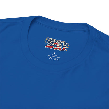 America 250 Patriotic T-Shirt — 250 Red White & Blue Celebration Tee
