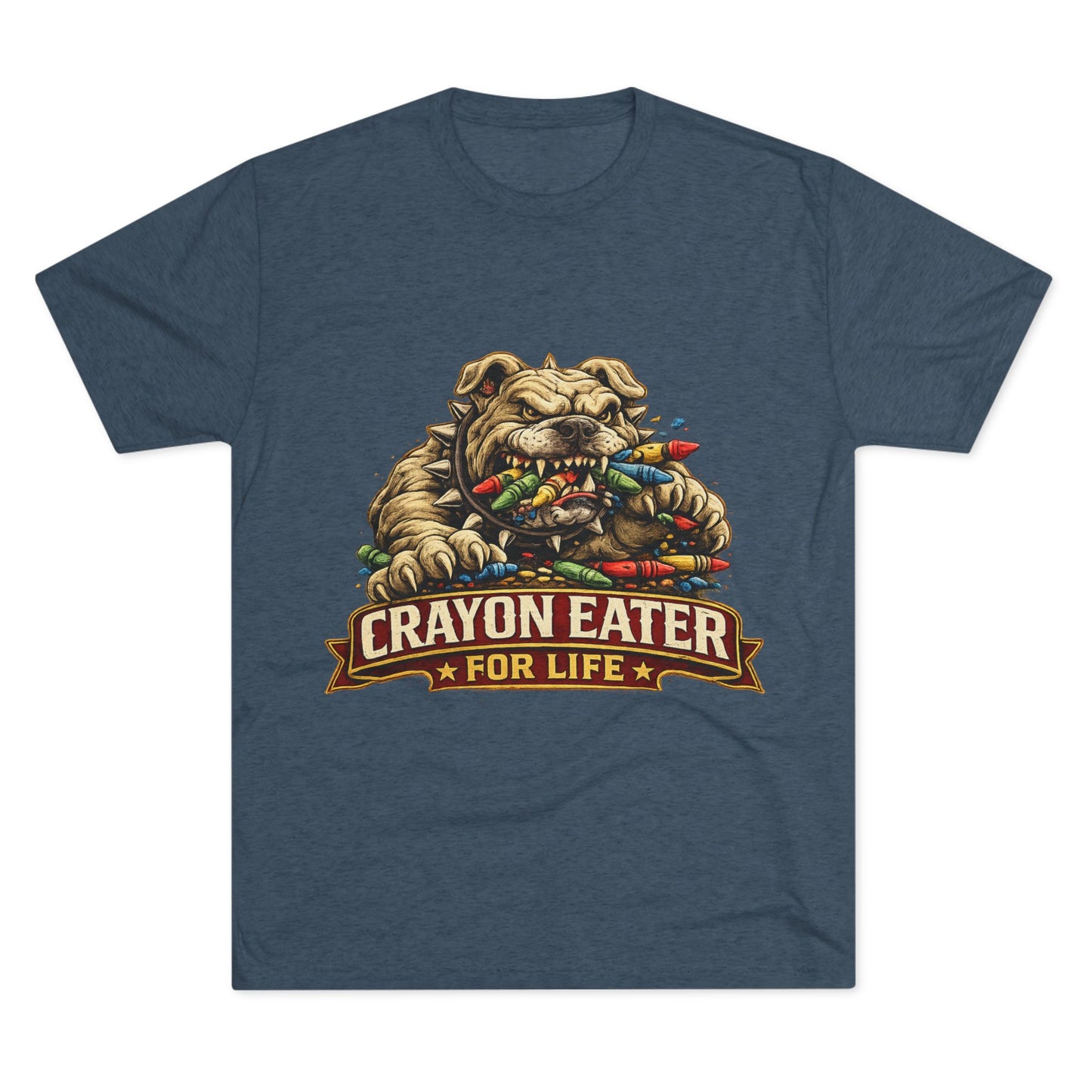 Devil Dog Crayon Eater for Life Military Tee