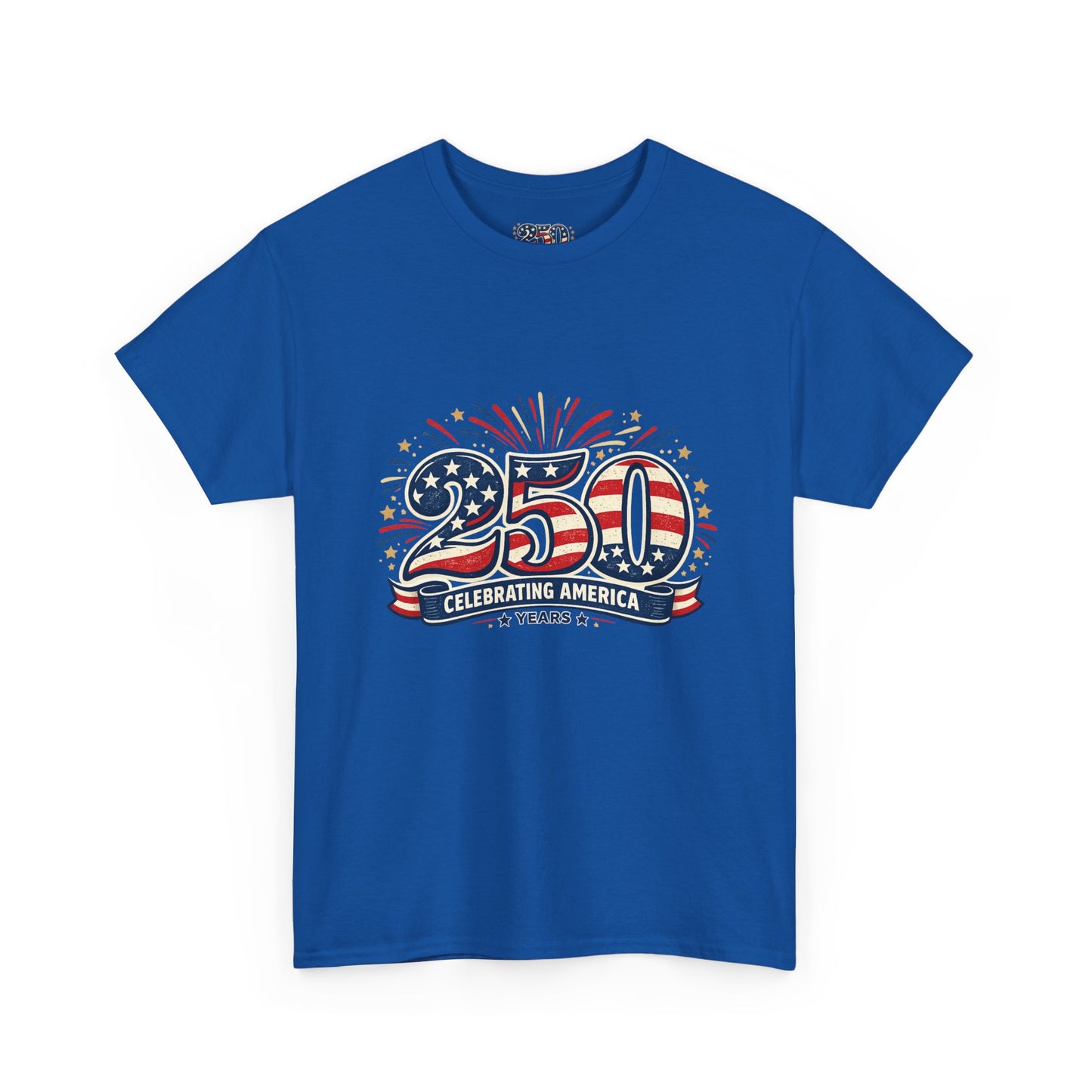 America 250 Patriotic T-Shirt — 250 Red White & Blue Celebration Tee