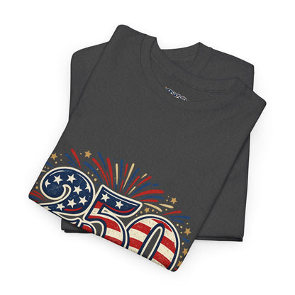 America 250 Patriotic T-Shirt — 250 Red White & Blue Celebration Tee