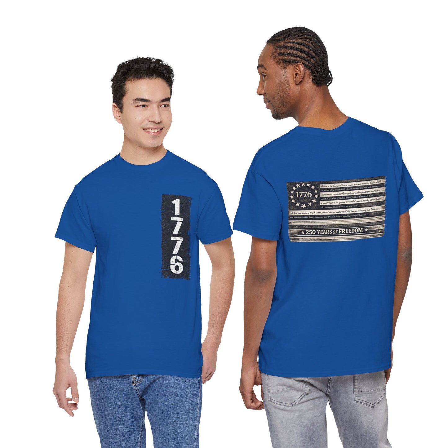 1776 Patriotic T-Shirt — Minimal USA Est. 1776 Freedom Tee