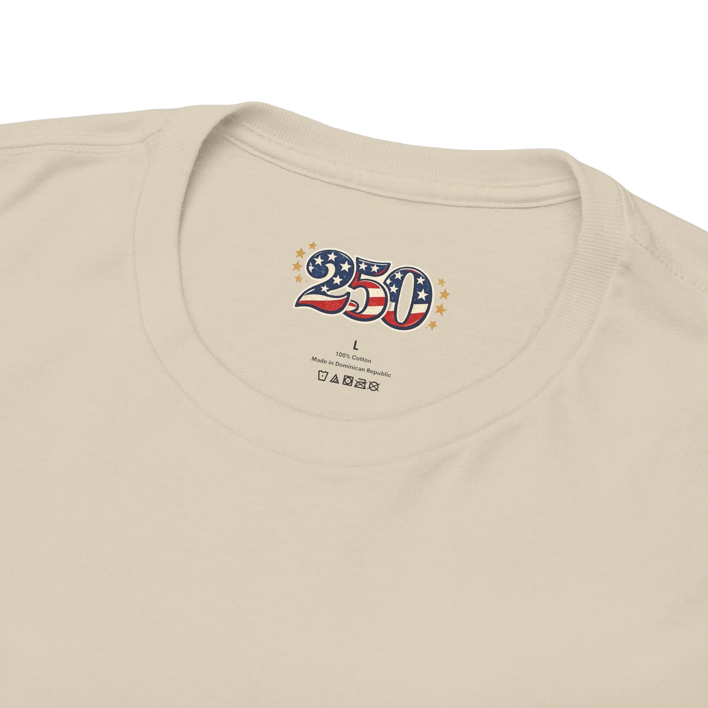 America 250 Anniversary Tee over ‘1776–2026' Patriotic Chest Print - 250th Limited Series