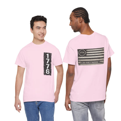 1776 Patriotic T-Shirt — Minimal USA Est. 1776 Freedom Tee