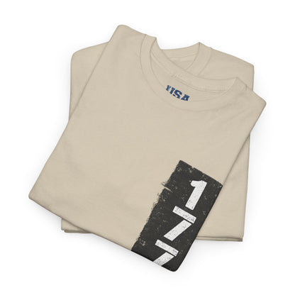 1776 Patriotic T-Shirt — Minimal USA Est. 1776 Freedom Tee