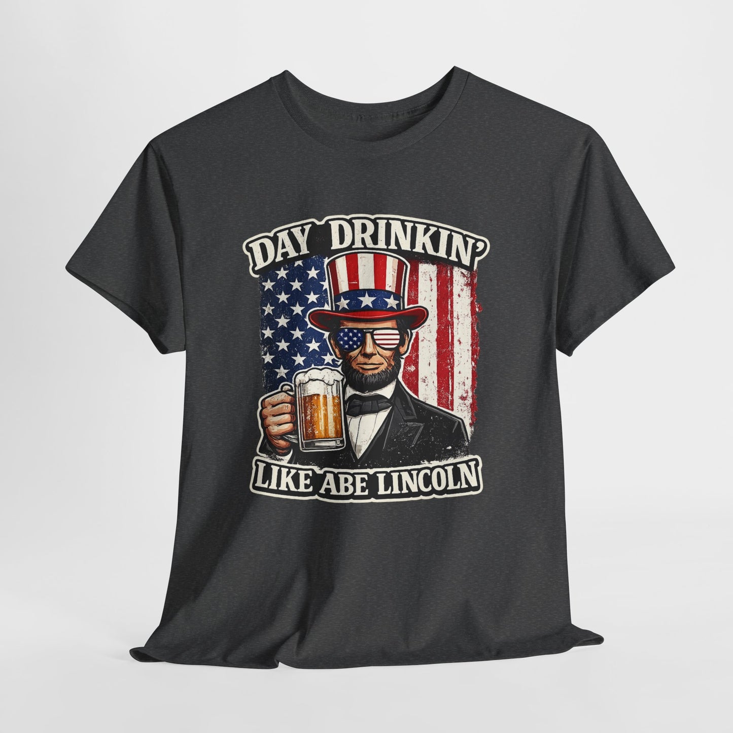 Day Drinking with Abe Lincoln Patriotic T-Shirt - 250th limited series